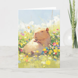 Carte Capybara Détente