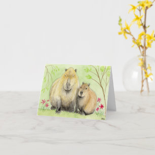 Carte Capybara Père et Fils