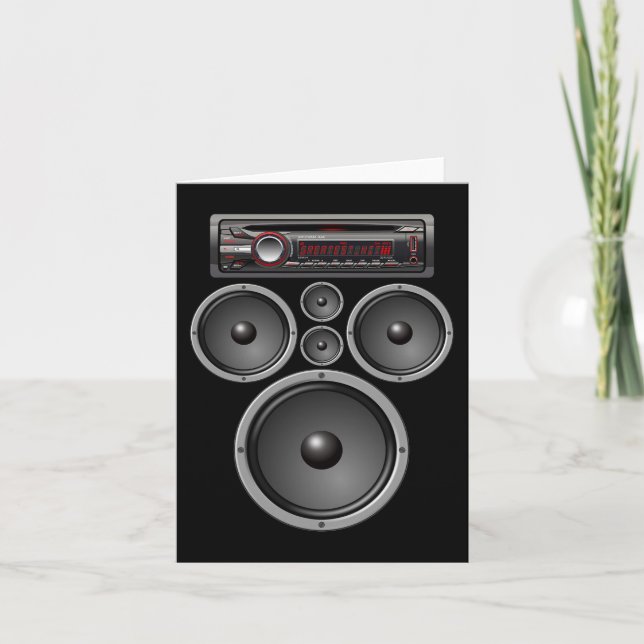 CARTE CAR STEREO SPEAKERS SYSTÈME AUDIO HALLOWEEN COSTUM (Devant)