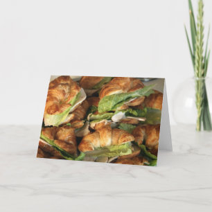 Carte Card, "Croissant Sandwiches"