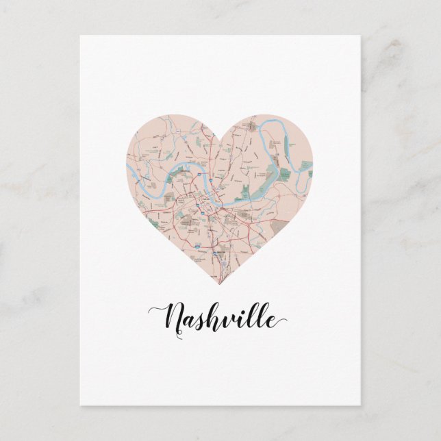 Carte cardiaque de Nashville (Devant)
