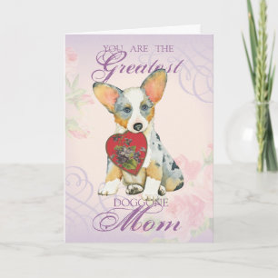 Carte Cardigan Welsh Corgi Heart Mom
