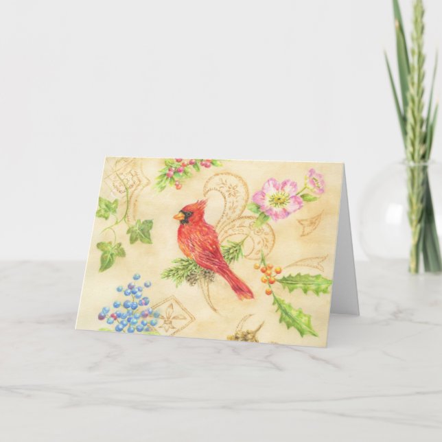 Carte Cardinal de Noël N'importe quelle occasion Vierge  (Devant)