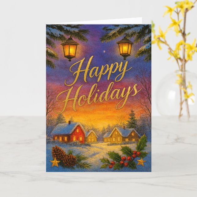 Carte 'Caribbean Holidays' Folded Greeting Card (Fleur jaune)