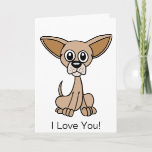 Carte Caricature 1 de Cute Chihuahua