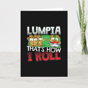 Carte Caricature alimentaire philippine Lumpia