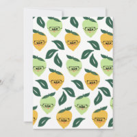 Caricature au citron jaune mignon humoristique