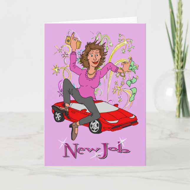 Carte Caricature caricaturale féminine (Devant)