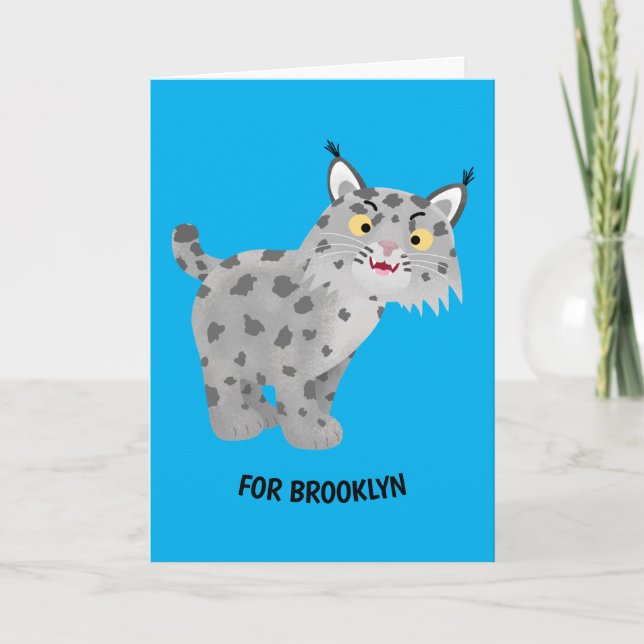 Carte Caricature de lynx de lynx de lynx (Devant)