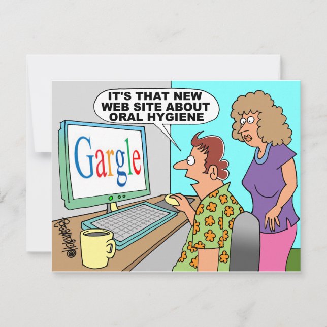 Carte Caricature Google Parody (Devant)