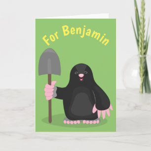 Carte Caricature mole joyeux