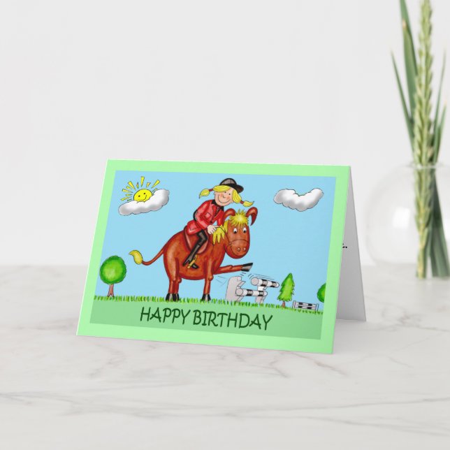 Carte Caricatures de bande dessinée d'anniversaire de (Devant)
