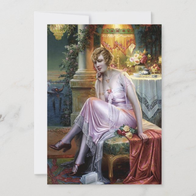 Carte Carlier : Élégante dame (Devant)