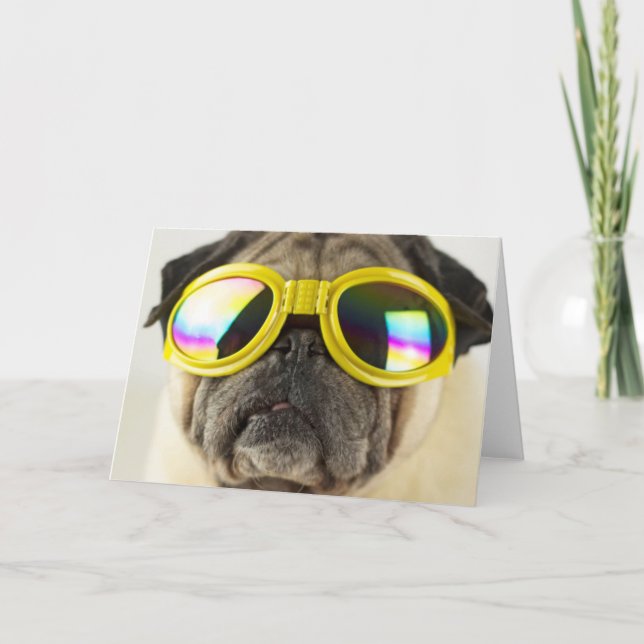 Carte Carlin avec lunettes (Devant)