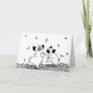 Carte Carlins Danser en Feuille