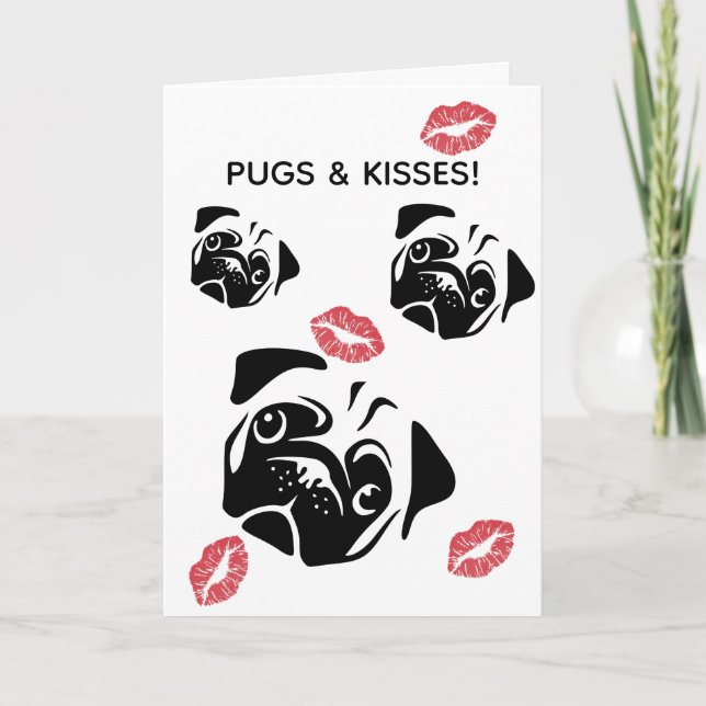 Carte Carlins et baisers Anniversaire/Salutation (Devant)