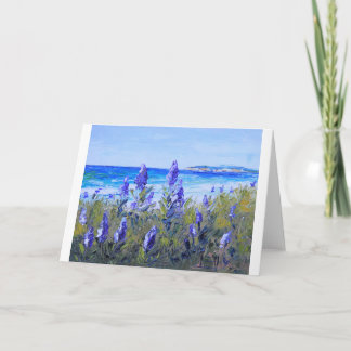 Carte Carmel la Californie, plage, lupins, art de