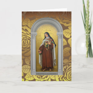 Carte Carmelite Nun St Therese la Petite Fleur