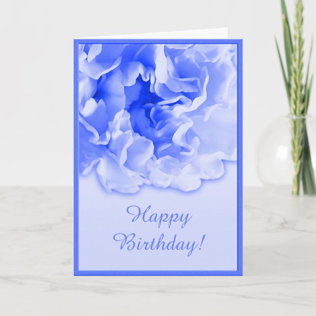 Carte Carnation Bleue (Devant)