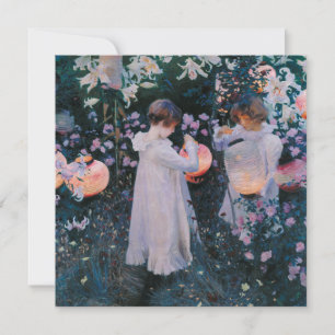 Carte Carnation, Lily, Lily, Rose (John Singer Sargent)