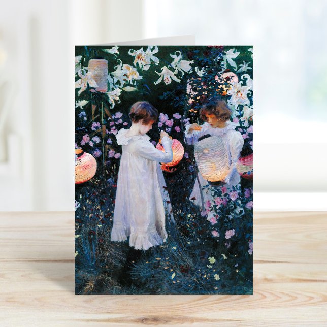 Carte Carnation, Lily, Lily, Rose | John Singer Sargent (Créateur téléchargé)