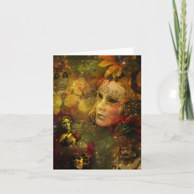 Carte Carnaval - splendeur de mardi gras de la (Devant)