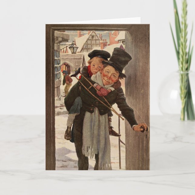 Carte Carol de Noël : Tim & Mr Cratchit (Devant)