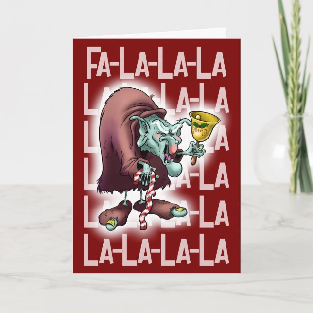 Carte CAROL le TROL YULETIDE (mat) - Jeff Willis Art (Devant)