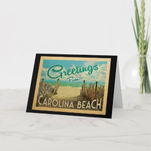 Carte Carolina Beach Vintage voyage