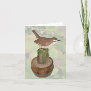 Carte Carolina Wren Woodcart