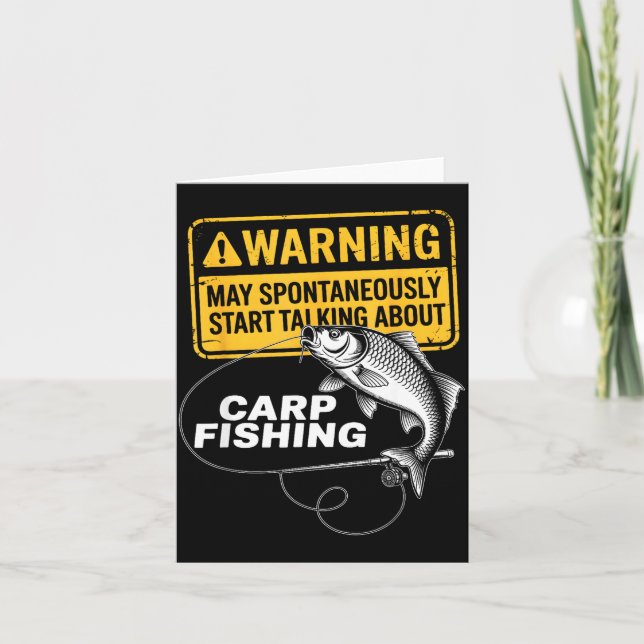 Carte Carp Fishing Design For Men Funny Catfish And Carp (Devant)