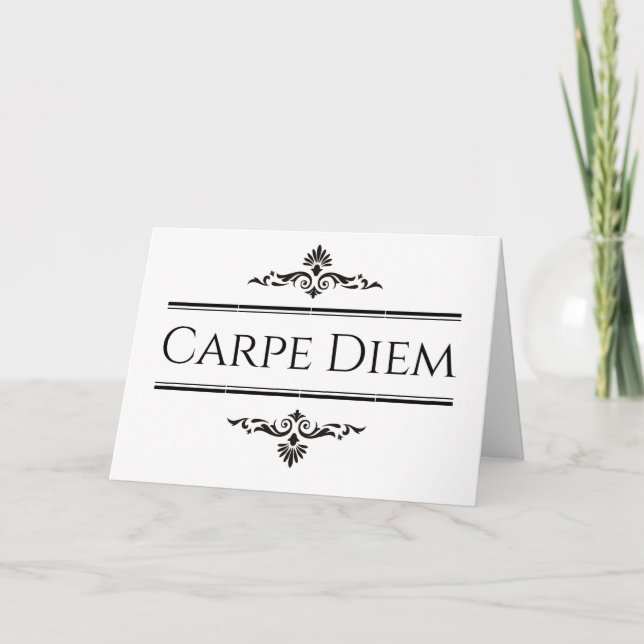 Carte Carpe Diem Saisir le jour (Devant)
