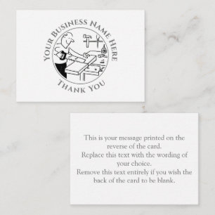 Carte Carpenter Thank You Note