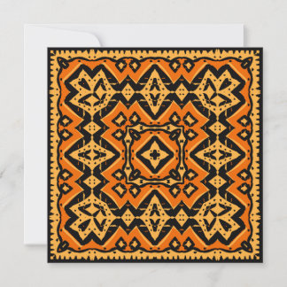 Carte Carré Aztec Terra Cotta Gold Designer