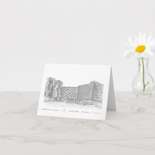 Carte Carré de la Fédération, Melbourne, Australie (Petite plante)
