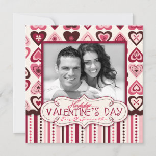 Carte Carré de photos de confection des coeurs