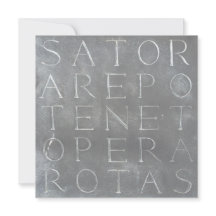 Carte Carré Sator Rotas