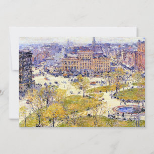 Carte Carré syndical au printemps par Frederick Childe H
