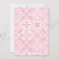 Carreaux ornés en rose