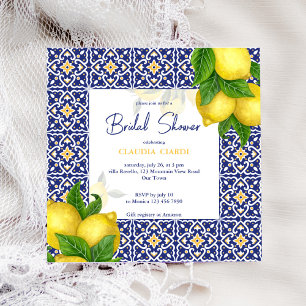 Carte Carrelage bleu citron Amalfi Positano enterrement 