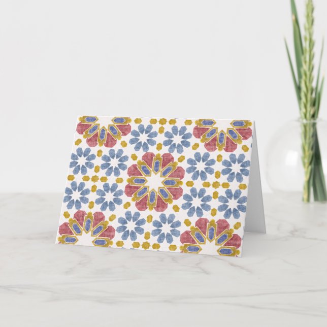Carte Carrelage marocain (Devant)