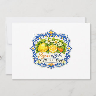 Carte Carrelage Méditerranéen Citron – Art à l'aquarelle