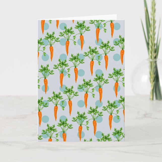 Carte Carrot vegetable pattern (Devant)