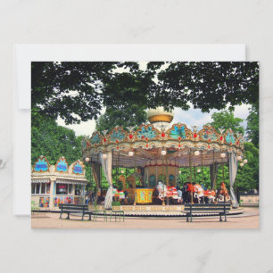 Carte Carrousel dans les Tuileries, Paris, France