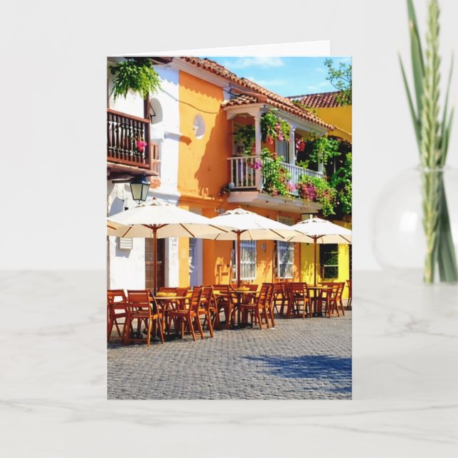 Carte Cartagena Old Town Greeting Card (Devant)