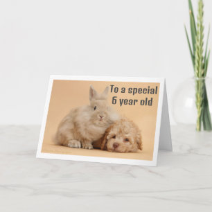 CARTE **CARTE D'ANNIVERSAIRE DE LA FILLE DE 6 ANS**