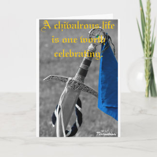 Carte "Carte d'anniversaire d'une vie chevaleresque"