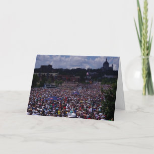 Carte "Carte de félicitations de la foule du St. Paul Fl