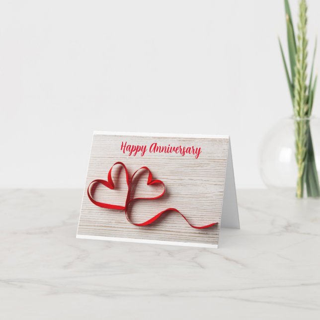 CARTE "CARTE DE VŒUX D'ANNIVERSAIRE "REMPLIE D'AMOUR"" (Devant)