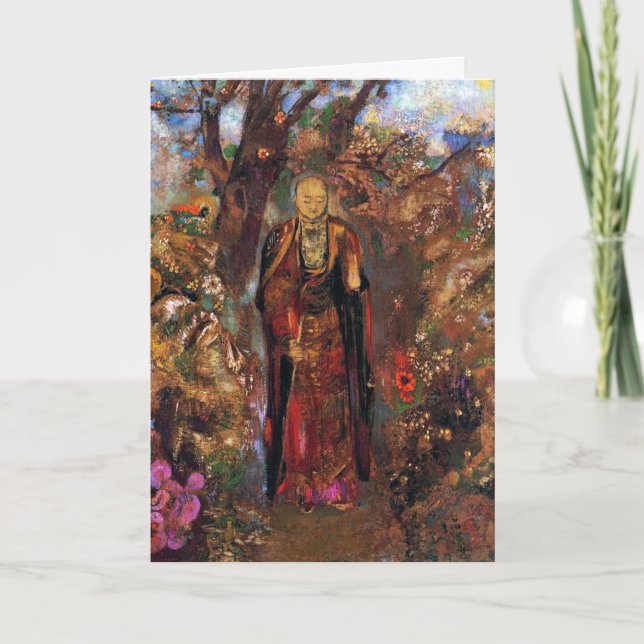 Carte Carte/invitation : Bouddha par Odilon Redon (Devant)